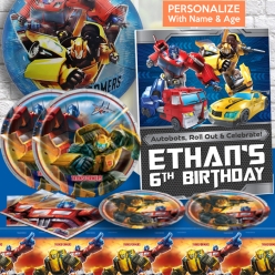 Transformers PERSONALIZED Supersaver Party for 8